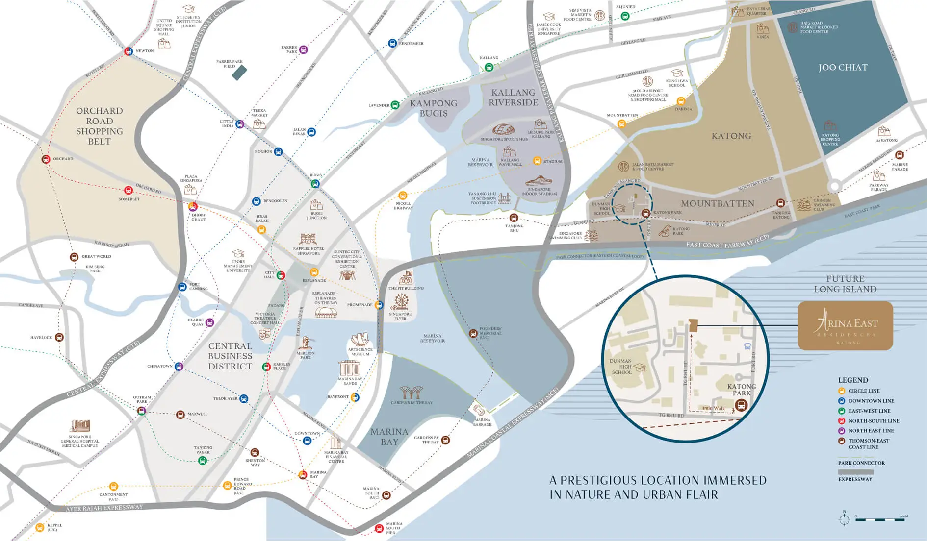 Arina East Location Map