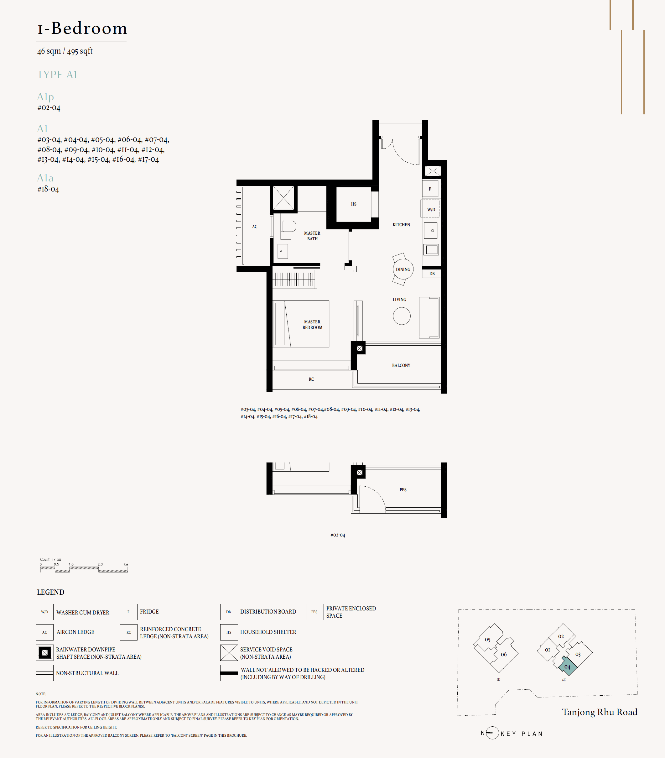 1-Bedroom Floor Plan