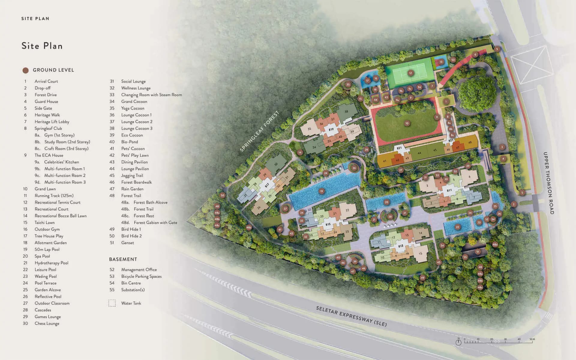 Springleaf Residence Site Map