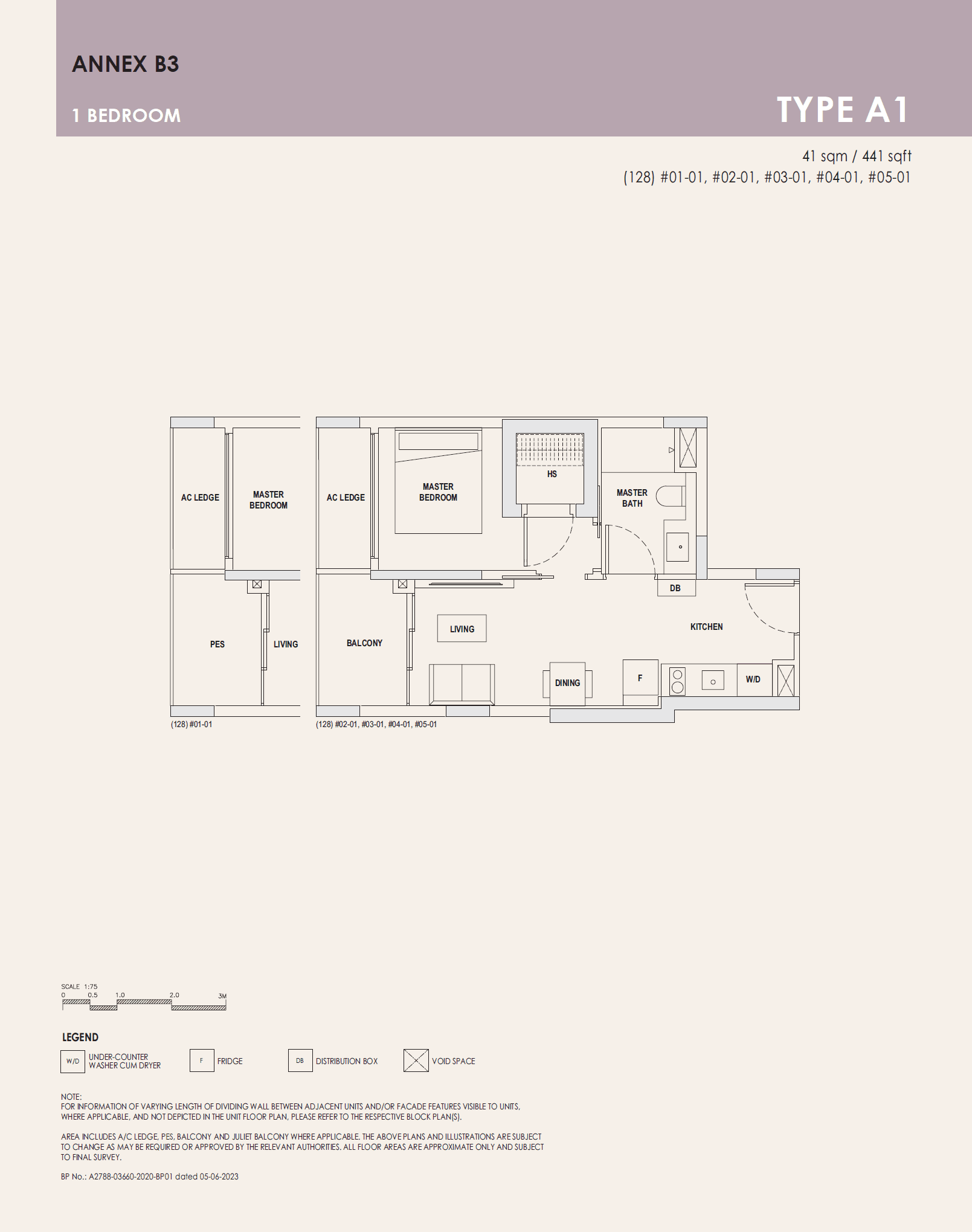1-Bedroom Floor Plan