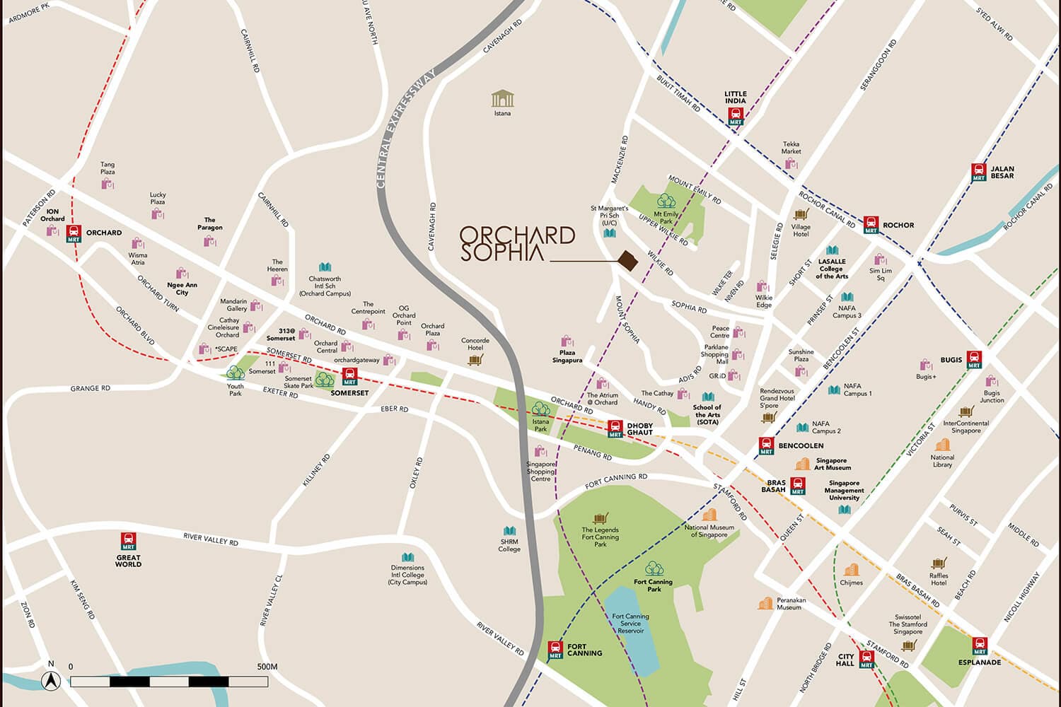 Orchard Sophia Location Map